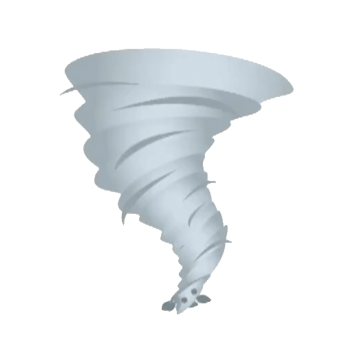 Tornado animado decorativo